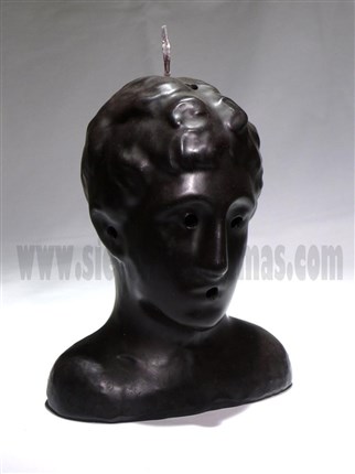 vela-figura-cabeza-negra-hombre