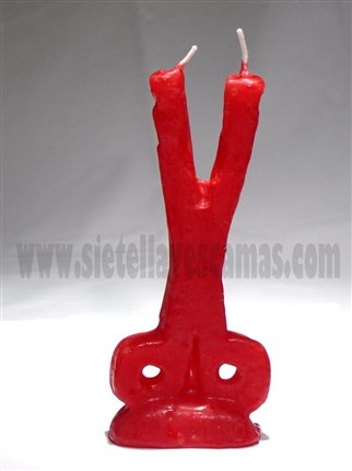 vela-figura-tijera-roja